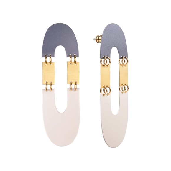 Długie kolczyki w pastelowej kolorystyce, ORSKA biżuteria