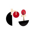 Geometryczne kolczyki z kolekcji Tache, ORSKA biżuteria