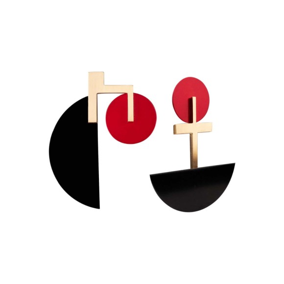 Geometryczne kolczyki z kolekcji Tache, ORSKA biżuteria