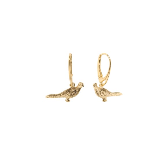 Kolczyki z ptakami na biglu angielskim kolekcji Bery