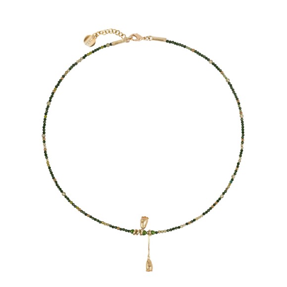 Naszyjnik z makówkami i kamieniami naturalnymi BEN56-9 ORSKA