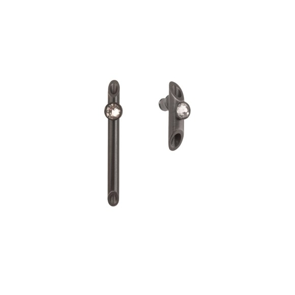 Ręcznie robione, artystyczne kolczyki z kryształkami Swarovski marki ORSKA biżuteria