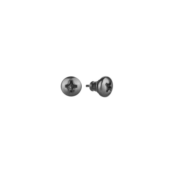 Srebrne kolczyki śrubki na sztyft z kolekcji Machiny  ORSKA