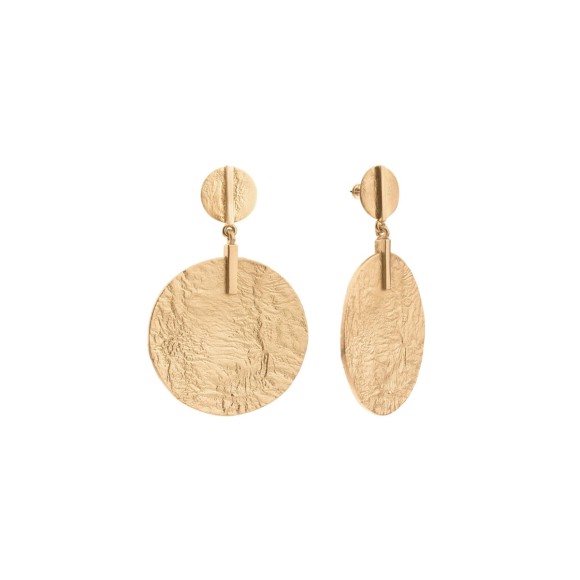 Artystyczne ręcznie wykonane kolczyki z mosiądzu z kolekcji Moon MOK29 marki Orska biżuteria