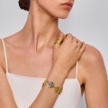 Gold-plated bracelet with decorative seals and medallions from the Semios collection - ORSKA jewelry