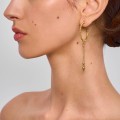 Asymmetrical gold-plated hoop earrings – Semios Collection, ORSKA jewlery store