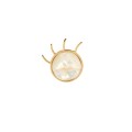 Mother-of-Pearl Lips Pin from the Kembali Collection