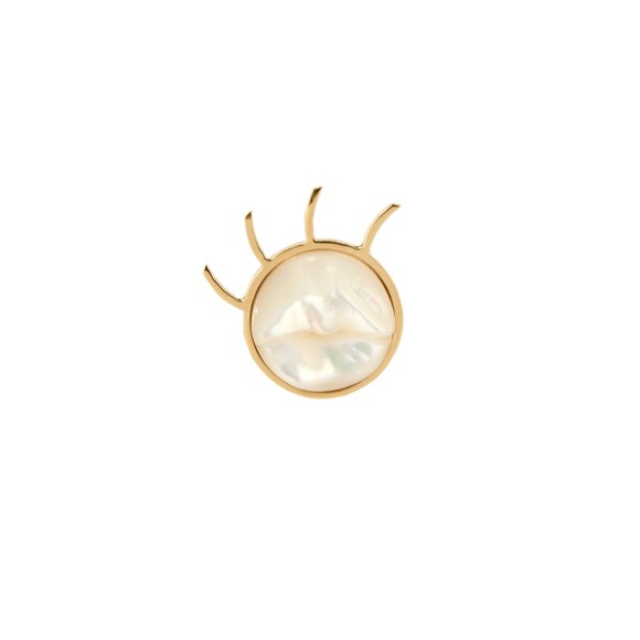 Mother-of-Pearl Lips Pin from the Kembali Collection