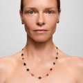 Gold-plated necklace with colorful tourmalines from the Aurora collection
