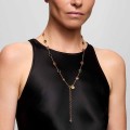 Gold-plated silver necklace with colorful natural stones - ORSKA jewelry