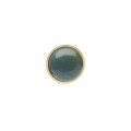 Round pin with dark green jade from the Guatemala collection