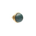 Round pin with dark green jade from the Guatemala collection – ORSKA jewelry
