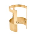 Gold-plated bracelet – jade cuff from the Guatemala collection
