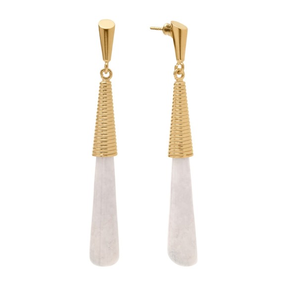 Dangling earrings with light jadeite from the Guatemala Collection – ORSKA jewelry