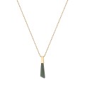 Gold-Plated Necklace with Jade Pendant from the Guatemala Collection