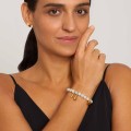 Jade bracelet with gold-plated charms from the Guatemala collection – ORSKA jewelry