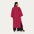 Long fuchsia kimono from the Guatemala collection