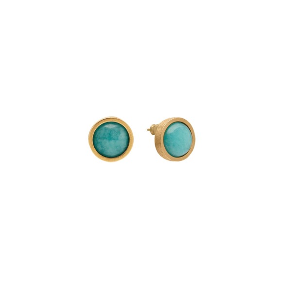 Gold-plated delicate earrings with amazonite from the Gelato collection