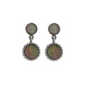 Silver earrings with labradorite from the Semios collection