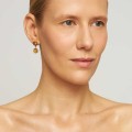 Delicate earrings with rutilated quartz from the Gelato collection