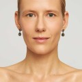 Silver earrings with natural stones from the Semios collection - ORSKA