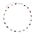 Long necklace with colorful tourmalines from the Aurora collection