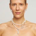 Srebrny perłowy łańcuch z kolekcji Perle - ORSKA
