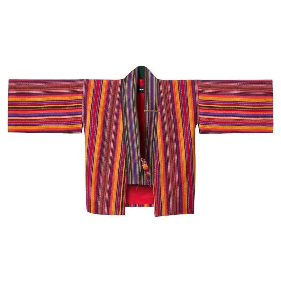Bawełniane kimono z czerwoną podszewką z kolekcji Guatemala od ORSKA biżuteria