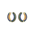 Double-sided, hand-decorated hoop earrings from the Minakari collection
