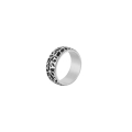 Silver ring with plant decorations from the Minakari collection
