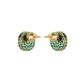 Gold-plated silver earrings from the Minakari collection - ORSKA jewelry