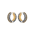 Gold-plated silver hoop earrings from the Minakari collection - ORSKA
