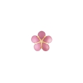 Pink cherry blossom-shaped pin from the Plantis collection