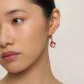 Dangling earrings with cherry blossom flowers - sakura from the Plantis collection - ORSKA