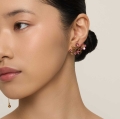 Pink cherry blossom flower earrings from the Plantis collection - ORSKA
