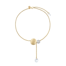 Delicate necklace with crystal pendant from the Rundo collection