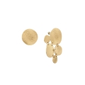 Asymmetric gold-plated earrings from the Rundo collection - ORSKA
