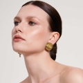 Gold-plated earrings from the Rundo collection - ORSKA