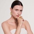 Gold-plated earrings from the Rundo collection - ORSKA jewelry