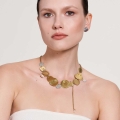 Short necklace with crystal pendant from the Rundo collection - ORSKA jewelry