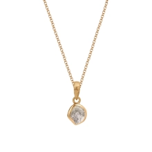 Necklace with uncut diamond from the Verum collection 