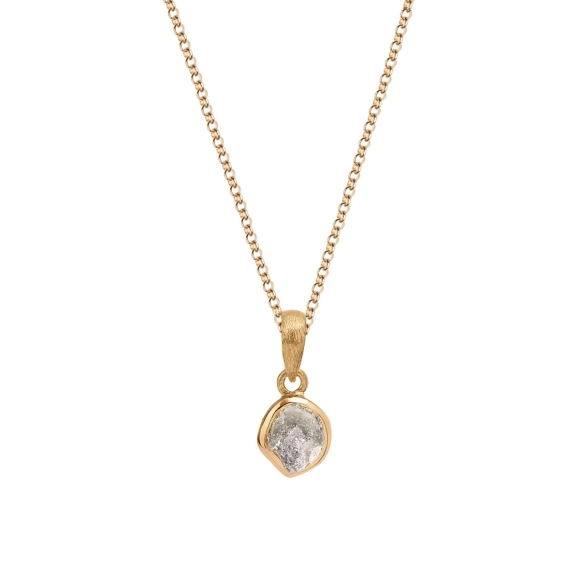 Necklace with uncut diamond from the Verum collection