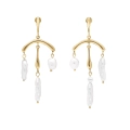 Long drop pearl earrings from the Perle collection - ORSKA