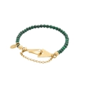 A bracelet made of green stones fastened with a decorative clasp from the Malachite collection