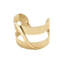 A stiff, wide cuff bracelet from the Malachite collection