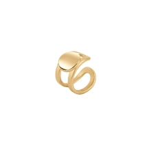 Gold-plated ear cuff from the Malachite collection