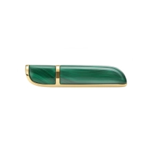 Green malachite brooch