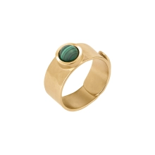A ring with a green stone from the Malachite collection
