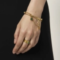 Green Stone Bracelet from the Malachite Collection – ORSKA Jewelry
