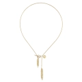 Long Necklace with Wheat Ear Pendants - Bery Collection